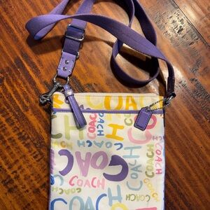 Coach Graffiti Scribble Crossbody with Adjustable Strap